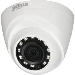 HDCVI Видеокамера купольная DH-HAC-HDW1400MP-0280B, 4Мп, фиксированный объектив 2,8мм, поддержка AHD, CVI, TVI, CVBS