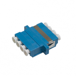 Проходной адаптер Hyperline QLC-QLC-SM LC-LC quadro 4 волокна SM (для одномодового кабеля) корпус пластмассовый (SC Adapter Duplex dimension)