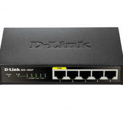 Коммутатор D-Link «DES-1005P/A1A» 5 портов, включая 1 порт с POE, 10/100Мбит