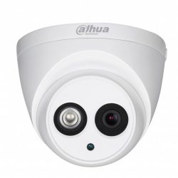 HDCVI Видеокамера купольная DH-HAC-HDW1220EMP-A-0360B, 2Мп, фиксированный объектив 3,6мм, поддержка CVBS, микрофон