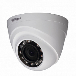 HDCVI Видеокамера купольная DH-HAC-HDW1220RP-0280B, 2Мп, фиксированный объектив 2,8мм, поддержка AHD, CVI, TVI, CVBS