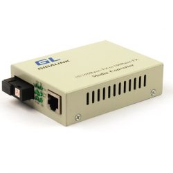Конвертер GIGALINK UTP, 100Мбит/с, WDM, без LFP, SM, SC, Tx:1550/Rx:1310, 18 дБ (до 20 км) (GL-MC-UTPF-SC1F-18SM-1550-N)