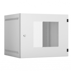 EC-WA-095450-W-P-GY Настенный шкаф 19″, 9U, перфорация, 540х500, серый