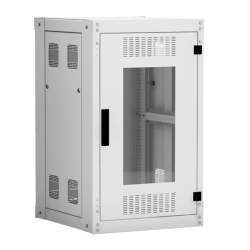 EC-FZ-186060-GMM-GY Напольный шкаф, 19″, 18U, стекло, 600х600, серый