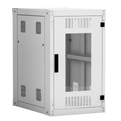 EC-FZ-186080-GMM-GY Напольный шкаф, 19″, 18U, стекло, 600х800, серый