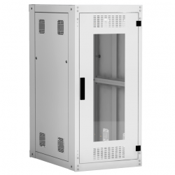 EC-FZ-246080-GMM-GY Напольный шкаф, 19″, 24U, стекло, 600х800, серый