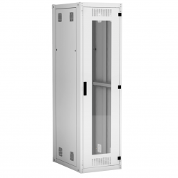 EC-FZ-426080-GMM-GY Напольный шкаф, 19″, 42U, стекло, 600х800, серый